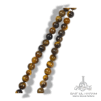 Natural Tiger eye stone tasbeeh 33 beads brown and gold gemstone prayer beads