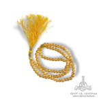 Golden amber glass crystal tasbeeh faceted prayer beads