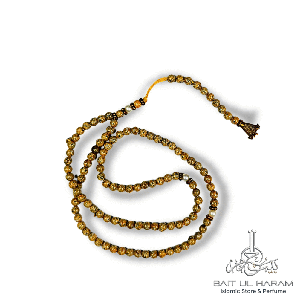 Natural wooden tasbeeh 100 beads simple prayer beads