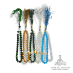 Pocket size crystal tasbeeh 33 beads compact prayer beads