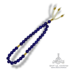 Fancy stone look tasbeeh 33 beads in amber blue pink and teal colors